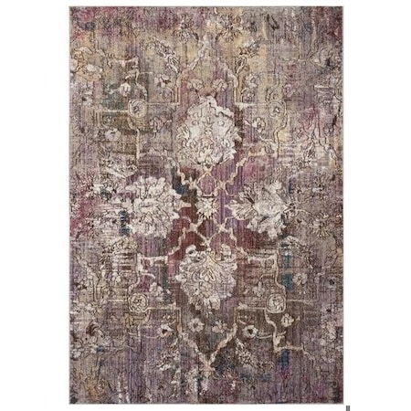 Safavieh 7 x 7 ft. Bristol Square Power Loomed Rug Pink & Grey BTL487U-7SQ